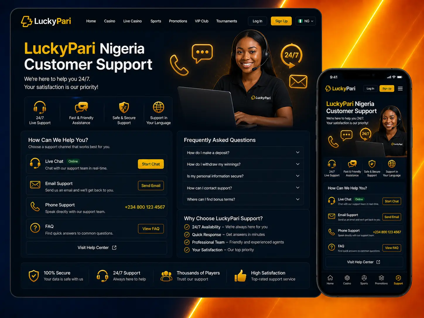 LuckyPari License Details and Account Safety