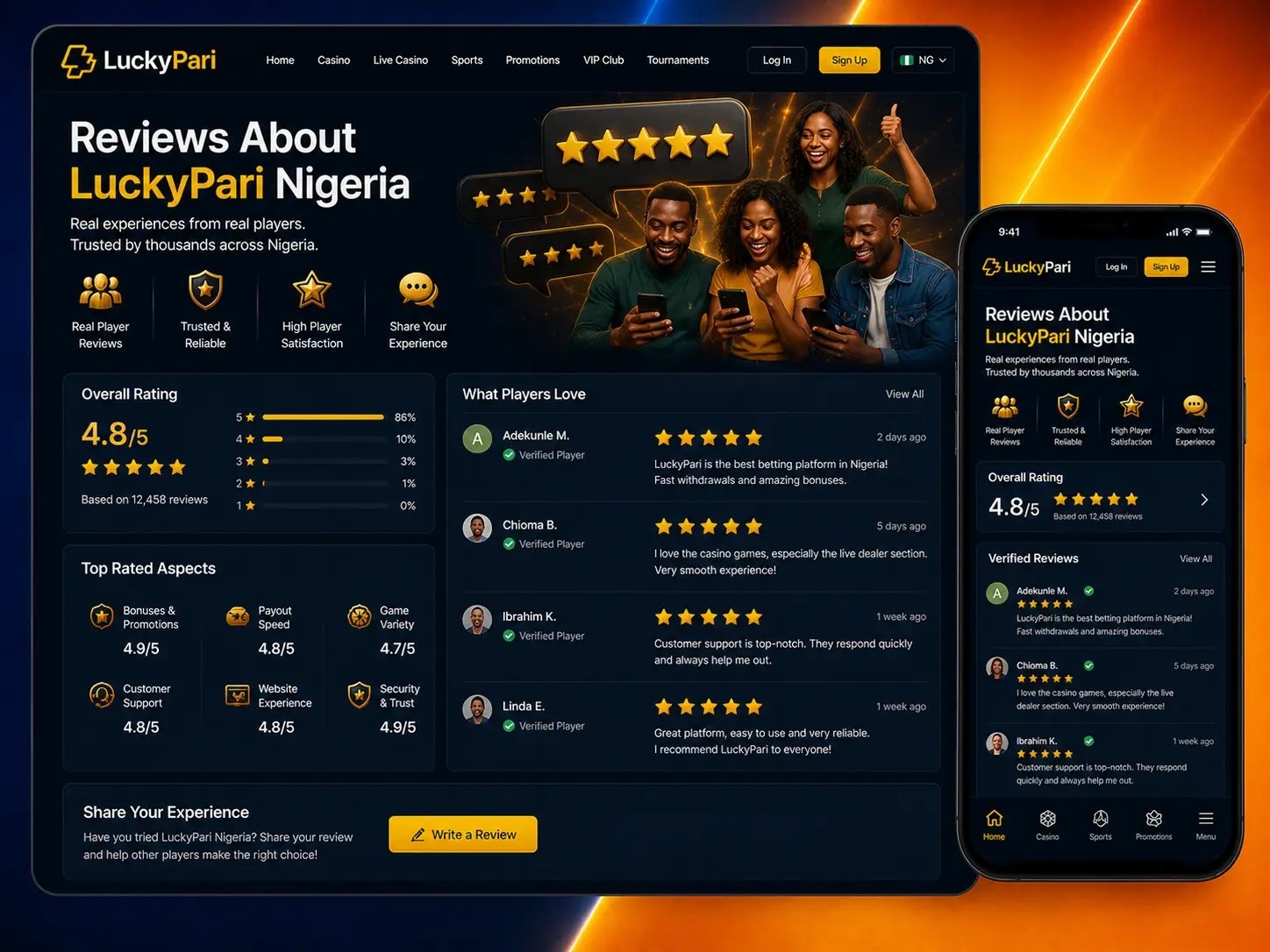 What Nigerian Players Say About LuckyPari